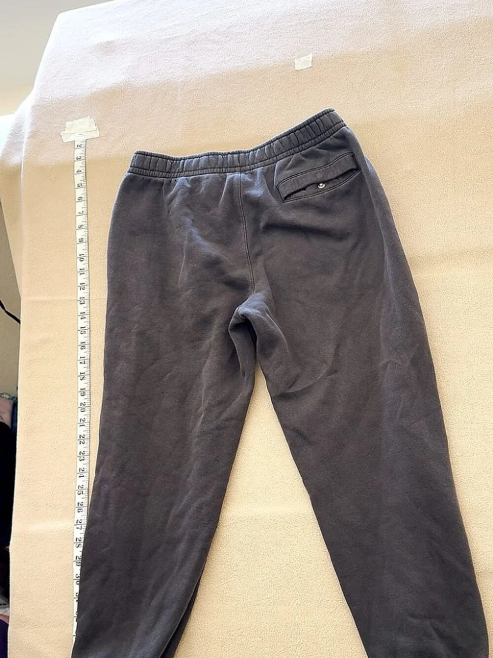 Nike Fleece Jogger Sweatpants Grey Small Swoosh Logo Size M
